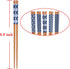 Antner 10 Pairs Reusable Natural Bamboo Chopsticks, Japanese Style, Dishwasher Safe, 8.8 Inch/22.5cm
