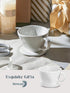 DOWAN Pour Over Coffee Maker, Non-Electric Dripper for Easy Manual Brew, Single Cups Porcelain Accessories
