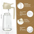 Oil Sprayer for Cooking 2pcs, 16oz/470ml Glass Oil Spray Bottle, Mist Olive Oil Dispenser