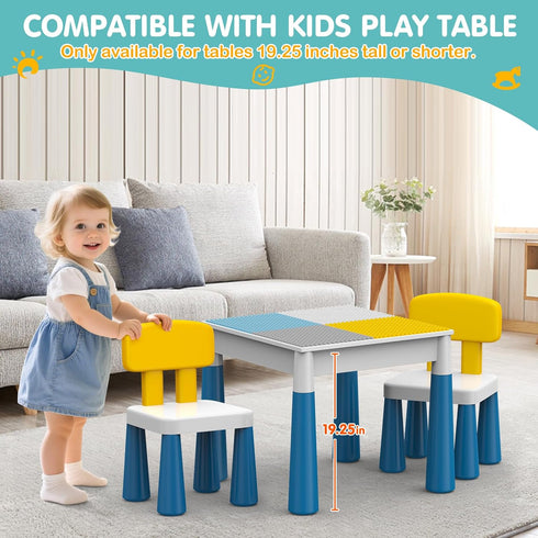 2 3 OCATO Plastic Toddler Chairs: Pcs Kids Chairs for Table Step Stool Lightweight Indoor or Outdoor School Camping
