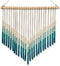 Boho Ombre Wood Bead Wall Hanging, Handmade Unique Giant Art Decor for