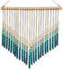 Boho Ombre Wood Bead Wall Hanging, Handmade Unique Giant Art Decor for