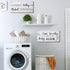 2 Pieces Laundry Room Decor Sign, Rustic Farmhouse Bathroom Wall Decor, Funny Laundry Signs (12 x 6 Inch)