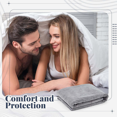 Fanfanwin Comfort(72 34 in,Grey,1 Couples Waterproof Mat Lover Reusable Stainproof Blanket Quiet Easy Use Mattress