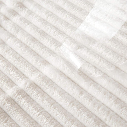 MIULEE Super Soft Baby Throw Blanket, Lightweight Fleece Warm Plush Cozy Bed Blanket 30"x40", Stripe Pattern, Cream