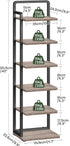 6-Tier TXJ06BG CHOEZON Vertical Shoe Rack, Narrow Shoe Tower, Corner Shoe Storage Organizer, Shoe Shelf, for Small