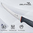 DELFINA 6 Inch Boning Knife for Meat Cutting, Semi-flexible Curved Blade, Premium Stainless for Kitchen