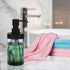 Soap Dispenser - 12.5 Oz Black Moire Wide Open Glass Hand Soap Dispenser - Refillable for Bathroom & Kitchen
