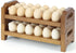 Uibyriy 2-Tier Wooden Egg Holder for 36 Eggs, Wooden Egg Holder Countertop with