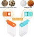 URALFA Plastic Spice Shaker Jars, Seasoning Storage Containers Set for Travel, Condiment Box, Color