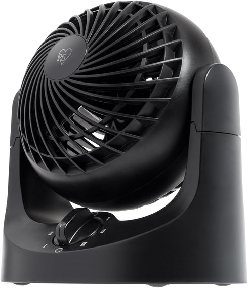 IRIS USA WOOZOO Fan, Small Desk Fan with 3 Speeds, 32ft Air Distance, 7 Inch Mini Fan, 112° Adjustable Tilt, Black
