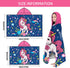 4-8,Kids 30x50 inch Unicorn Bath Towel for Girls Hooded Beach Towels for Kids Ages Hooded Bath Towels Wrap for Toddler