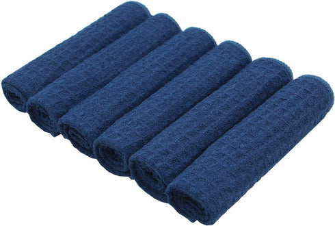 Microfiber Kitchen Cleaning Cloth, Thick Dish Rags Waffle Weave Washcloths, Ultra Absorbent Odor Free 12inch X 12inch
