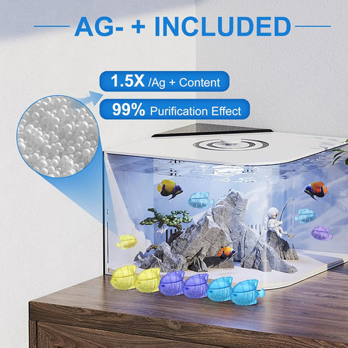 10PC Humidifier Cleaner Fish Universal Humidifier Tank Cleaner Works in All humidifiers and Fish Tanks Purifies Water, Prevent Hard Water Build-Up,Demineralization Cleaner(Blue Yellow Purple) by VZZNN