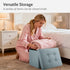 17 13 13 Ottoman Storage Ottoman Foot Rest Stool Foldable Bench with Storage Student Dormitory Bedroom and Entryway X X