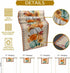 LooPoP 13x108 Inches Thanksgiving Fall Pumpkin Table Runners Maple Leaf Orange Lattice Long Washable Table Runner