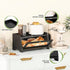 Countertop, JANSNIMEN Bread Box for Kitchen Large Bread Container Storage, Wooden Farmhouse Bread Box with Window Bread