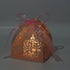 KPOSIYA Pack of 100 Laser Cut Rose Candy Boxes, Favor Boxes 2.5"x 2.5"x 3.1" for Bridal Shower, Anniversary, Birthday