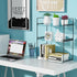 NPPLUS Bathroom Countertop Organizer, 3 Tier Metal Vanity Shelf, Matte Black Under Sink with Acrylic Tray for Makeup