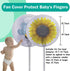 2 Pack Fan Cover Cartoon Fan Guard Net Safety Fan Filters Kid Finger Protector Summer Washable Children Finger Safety Fan Cover by Holidaywoo