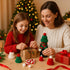 Bonviv 30 Set Pcs Mini Christmas Hats and Scarf Small Santa Hats for Crafts, Mini Santa Hats for Dolls, Mini Snowman