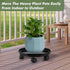 5 Packs 11.8" Plant Caddy With Wheels Plastic Rolling Stands Heavy-Duty Dolly With Casters Indoor Outdoor Wheeled