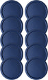 Replacement Lid for Pyrex 4 Cup Bowl Dish 7201-PC Blue, 6" Storage Plastic Cover (10-Pack)
