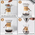 Subjectthree 8 Cup Classic Series Pour Over Coffee Maker, High Heat Resistant