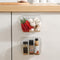 4 Pack, Packet Kitchen Under Sink Cabinet Door Organizer, Adhesive Clear Acrylic Wall Mount Shelf, Bathroom Makeup