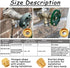 1.125" 3/4" Uenede Garden Hose Bib Adapter, Measure Diameter Female Fine Thread to Standard GHT Male Thread, Compatible