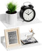 Wisfame Small Floating Shelves for Wall, Metal Adhesive Wall Shelf 2 Pack, Modern