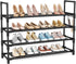 4 Tier Shoe Rack, Shoe Organizer Storage for 16-20 Pair Boot and