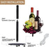 Country Countertop Hexagram Wine Decor Paper Towel Holder - Rustic Kitchen Decor for Red Wine Lovers - Cute Farmer
