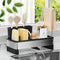 VUSIGN Sponge Holder for Kitchen Sink, Sink Caddy Organizer with Brush Holder,