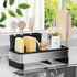VUSIGN Sponge Holder for Kitchen Sink, Sink Caddy Organizer with Brush Holder,