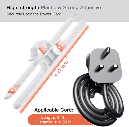PZOZ (4 Pack) Cord Organizer for Appliances, Kitchen Appliance Cable Bundlers Wrapper Winder Kitchen Storage Gadgets Organization Coffee Bar Accessories (White)