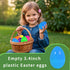 3.4 inch 12Pcs UOUYOO Empty plastic eggs unfilled plastic Easter eggs for Easter Egg Hunt Suprise Egg Stuffers Filler