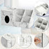 Sumnacon Square PU Tissue Box Cover, Stylish Leather Tissue Box Organizer for Bathroom, Living Room, and Office