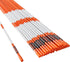 30 48 inch, 0.31 inch 12" VEVOR Driveway Markers, PCS Diameter, Orange Fiberglass Poles Snow Stakes with Reflective