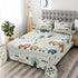 4 Set Sets Pcs Fitted Sheet Full Size, Cute Baby Car Train Road Map, Bed Decor Funny Nursery Cartoon Forest Traffic