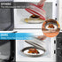 Microwave Splatter Cover with Plate Tray Set, BPA Free, 10.6 Inch Lid, Gray