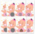 Zunaked Baby Shower Raffle Card Game for Girls - Silly Activity for Ice