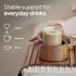 THE LAZY STORE Acacia Couch Arm Tray for Drinks and Snacks with Detachable Cup Holder, Anti Slip Base and Foldable
