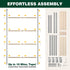 (58.2" 32" Chicken Perch Roosting Bars for Coop Farm Chicken Toys Roost Ladder for Backyard Poultry L x W)