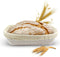 Banneton Bread Proofing Basket Handwoven Rattan Banneton for Artisan Sourdough, Includes Linen