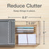 Pendaflex Stackable Drawer, Durable Plastic with Silicon Handles, Tinted Drawers, Medium Gray, 9" x 7" x 3.5", 1 Piece