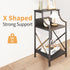 3-Tier HOMEKOKO Side Table, Small End Table for Living Room, Bedroom, Retro Design Metal-Wood End Table, Industrial