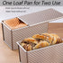 Pullman Loaf Pan with Lid, Non-Stick 1 Pound Dough Capacity Rectangular Bread Pan, 9x4inch with Dough Scraper Cutter