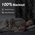 FMFUNCTEX 100% Blackout Curtains for Bedroom, 54 Inch Length Black Branch Panels for Living Room, Thermal Insulated 2