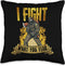 Fire Department Firefighter Safety Throw Pillow, 16x16, Multicolor | Fight What You Fear